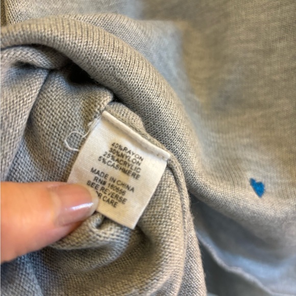 Gray Sweater with Hearts - Picture 8 of 9